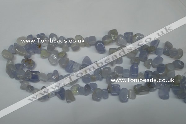 CCH322 15.5 inches 10*15mm blue chalcedony chips beads wholesale