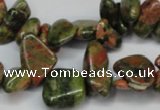 CCH323 15.5 inches 10*15mm unakite chips gemstone beads wholesale