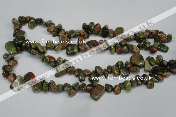 CCH323 15.5 inches 10*15mm unakite chips gemstone beads wholesale