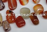 CCH333 15.5 inches 10*15mm red agate chips gemstone beads wholesale