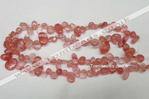 CCH334 15.5 inches 10*15mm cherry quartz chips beads wholesale