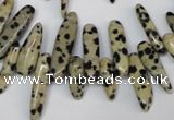 CCH344 15.5 inches 5*20mm dalmatian jasper chips beads wholesale