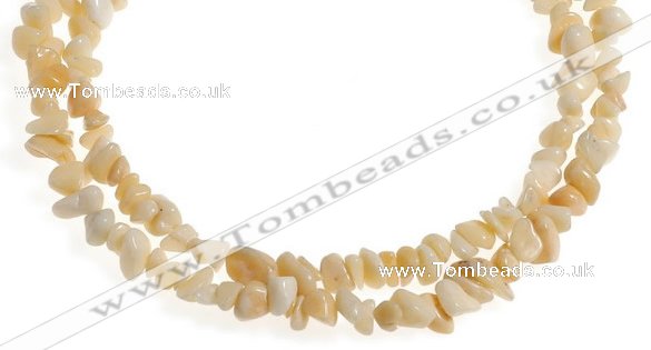 CCH35 35 inches pale yellow topaz chips gemstone beads wholesale