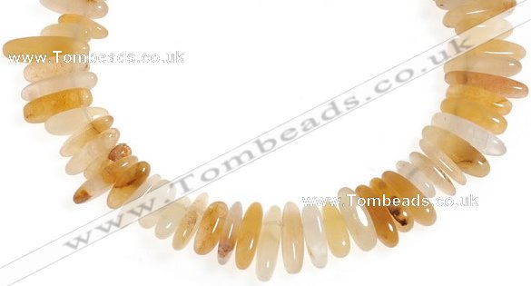 CCH36 16 inches topaz chips gemstone beads wholesale