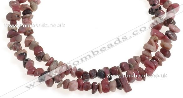 CCH37 34 inches rhodonite chips gemstone beads wholesale