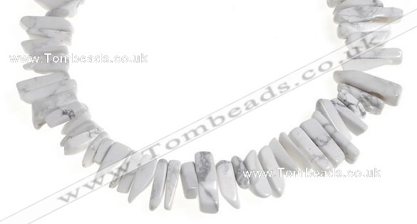 CCH40 16 inches white howlite chips gemstone beads wholesale