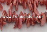 CCH400 15.5 inches 6*12mm - 8*18mm argentina rhodochrosite chips beads