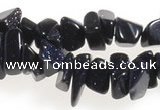 CCH41 35 inches blue sand stone chips gemstone beads wholesale