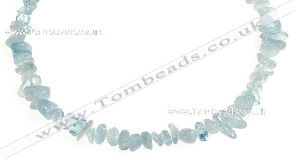 CCH43 16 inches aquamarine chips gemstone beads wholesale