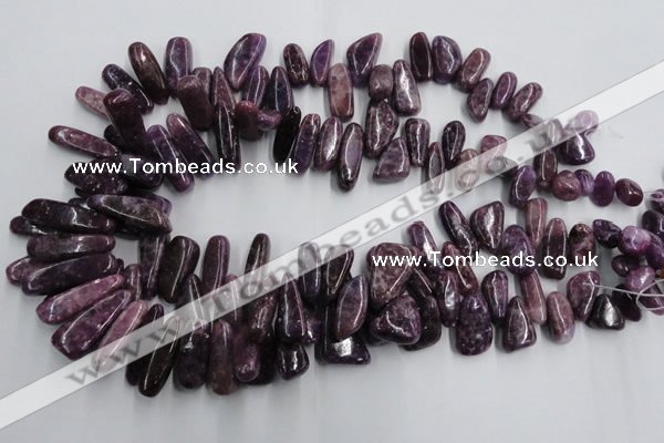 CCH502 15.5 inches 6*15mm - 8*28mm kunzite chips beads