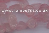 CCH611 15.5 inches 6*8mm - 10*14mm rose quartz chips gemstone beads