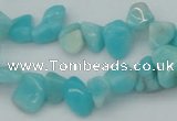 CCH631 15.5 inches 6*8mm - 10*14mm Peru amazonite chips beads