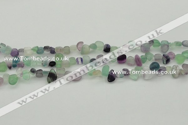 CCH635 15.5 inches 6*8mm - 10*14mm fluorite gemstone chips beads