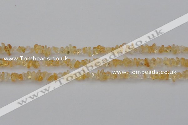 CCH655 15.5 inches 4*6mm - 5*8mm citrine gemstone chips beads