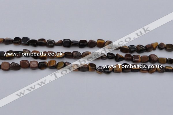 CCH670 15.5 inches 5*8mm - 6*10mm yellow tiger eye chips beads