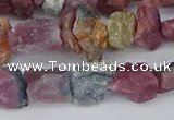 CCH707 15.5 inches 6*8mm - 10*14mm watermelon tourmaline chips beads