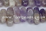 CCH710 15.5 inches 5*10mm - 5*15mm dogtooth amethyst chips beads