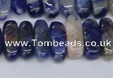 CCH714 15.5 inches 5*10mm - 5*15mm sodalite chips beads