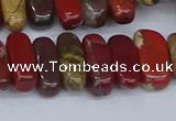 CCH716 15.5 inches 5*10mm - 5*15mm apple jasper chips beads