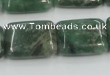 CCJ01 15.5 inches 18*25mm rectangle natural African jade beads wholesale