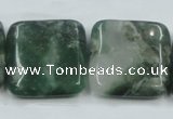 CCJ04 15.5 inches 25*25mm square natural African jade beads wholesale