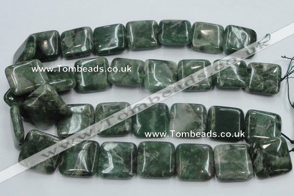 CCJ04 15.5 inches 25*25mm square natural African jade beads wholesale