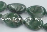 CCJ07 15.5 inches 18*25mm flat teardrop natural African jade beads