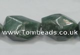 CCJ15 15.5 inches 18*24mm faceted nugget natural African jade beads