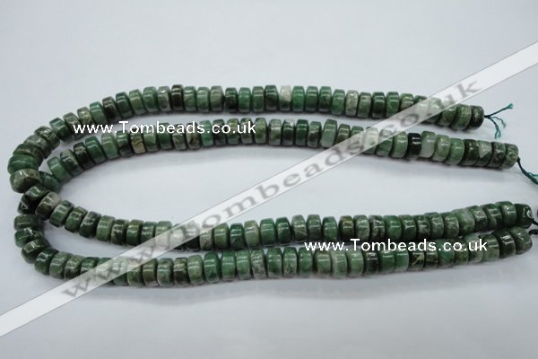 CCJ16 15.5 inches 6*10mm tyre natural African jade beads wholesale