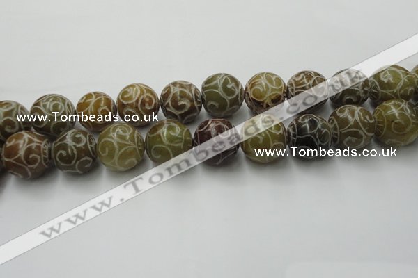 CCJ308 15.5 inches 20mm round China jade beads wholesale