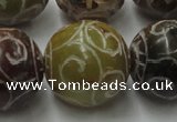 CCJ309 15.5 inches 24mm round China jade beads wholesale