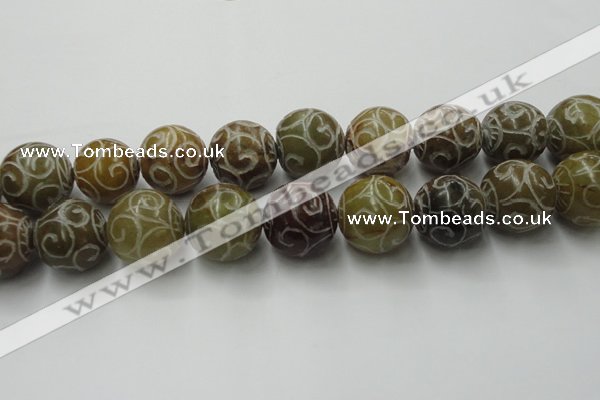 CCJ309 15.5 inches 24mm round China jade beads wholesale