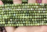 CCJ330 15.5 inches 4mm round green China jade beads wholesale