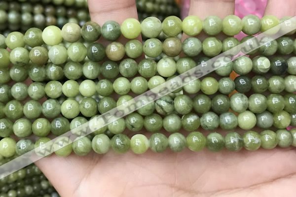 CCJ331 15.5 inches 6mm round green China jade beads wholesale