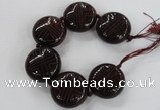 CCJ361 35mm carved coin China jade beads wholesale