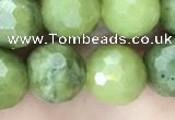 CCJ372 15.5 inches 10mm faceted round China jade beads wholesale