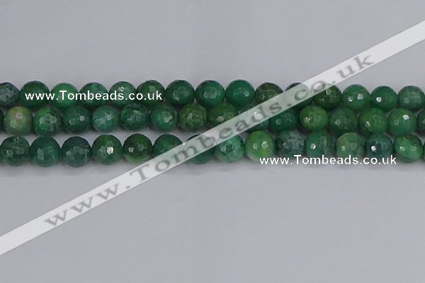 CCJ414 15.5 inches 12mm faceted round west African jade beads