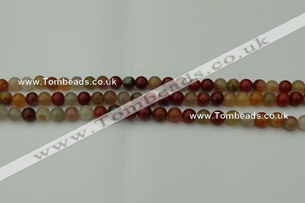 CCJ451 15.5 inches 6mm round colorful jasper beads wholesale