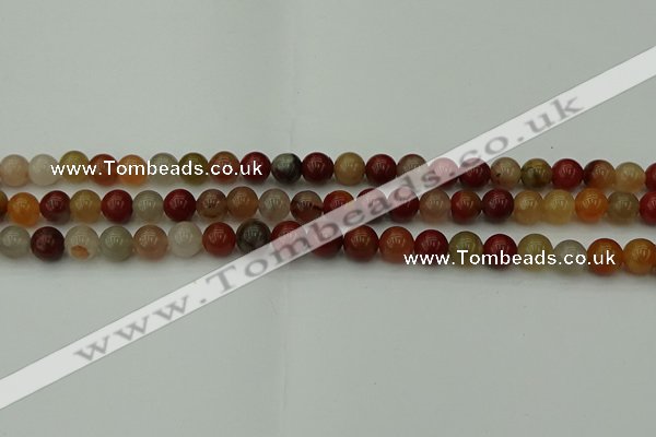 CCJ452 15.5 inches 8mm round colorful jasper beads wholesale