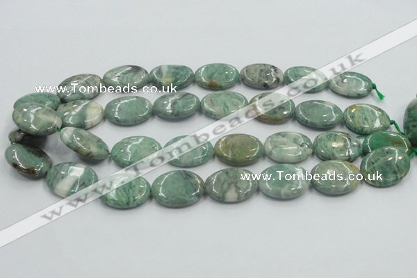 CCJ51 15.5 inches 18*25mm oval African jade gemstone beads