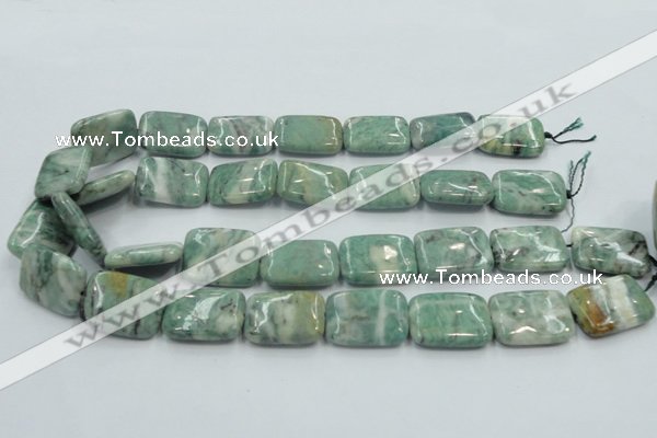 CCJ53 15.5 inches 18*25mm rectangle African jade gemstone beads