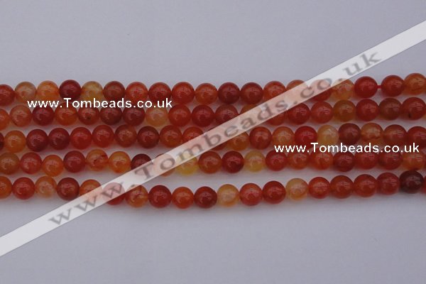 CCL62 15.5 inches 8mm round carnelian gemstone beads wholesale