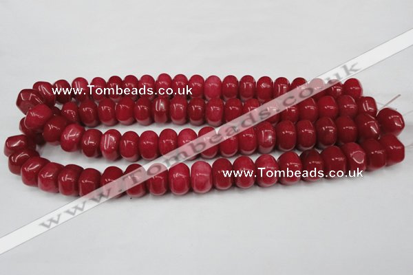 CCN100 15.5 inches 10*15mm rondelle candy jade beads wholesale