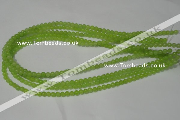 CCN11 15.5 inches 4mm round candy jade beads wholesale