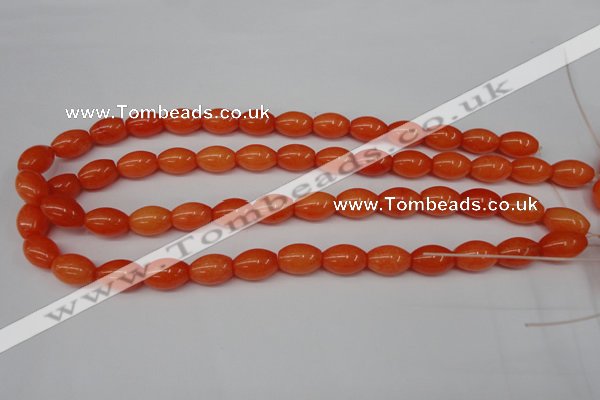 CCN110 15.5 inches 10*14mm rice candy jade beads wholesale