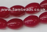 CCN114 15.5 inches 12*16mm rice candy jade beads wholesale