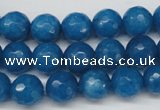 CCN1203 15.5 inches 10mm faceted round candy jade beads wholesale