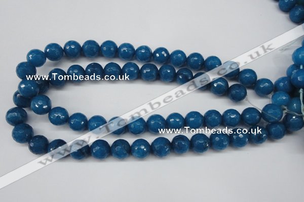 CCN1205 15.5 inches 14mm faceted round candy jade beads wholesale