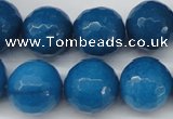 CCN1206 15.5 inches 16mm faceted round candy jade beads wholesale