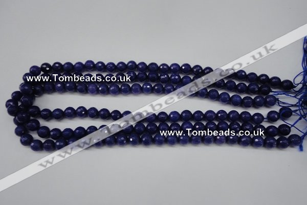 CCN1213 15.5 inches 8mm faceted round candy jade beads wholesale